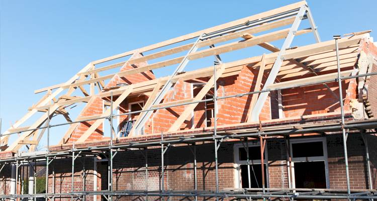 House extension roof construction