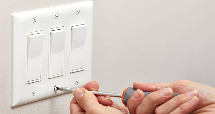 white switches red screwdriver