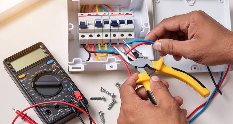 wires multi meter hand