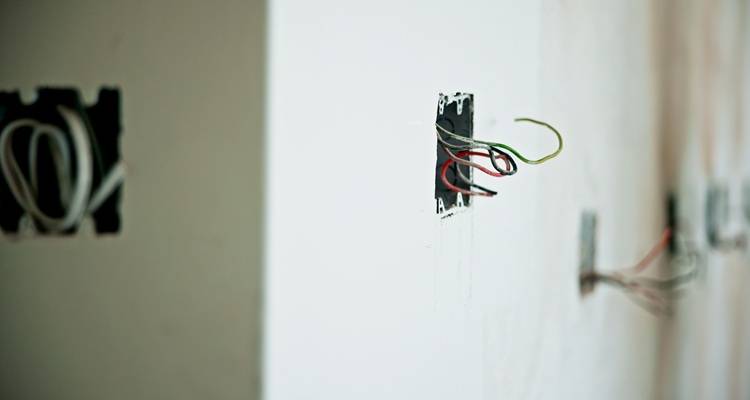 wires in wall