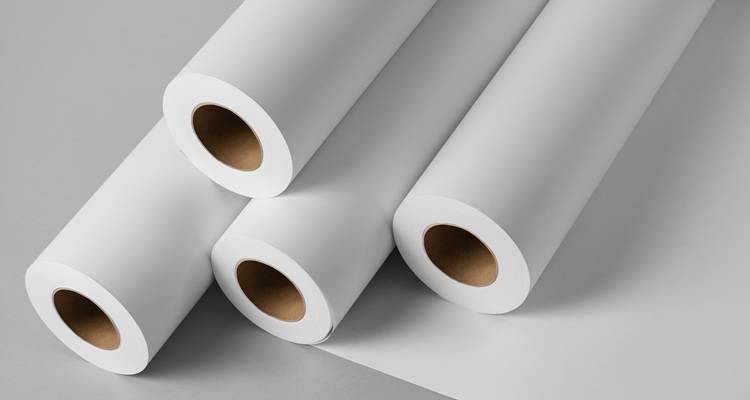 rolls of white paper