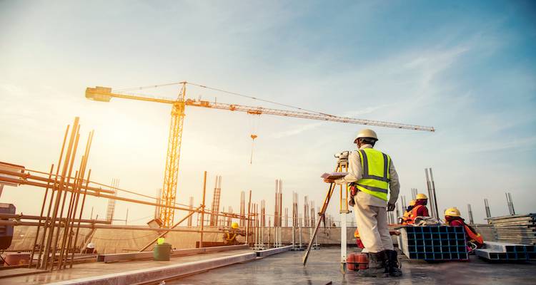 People on a building site