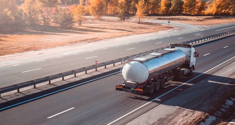 truck carrying fuel image