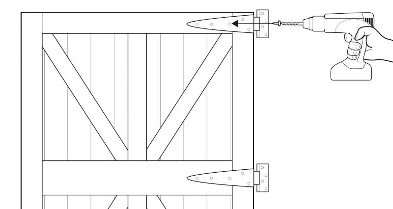 how to fit a garden gate step 3