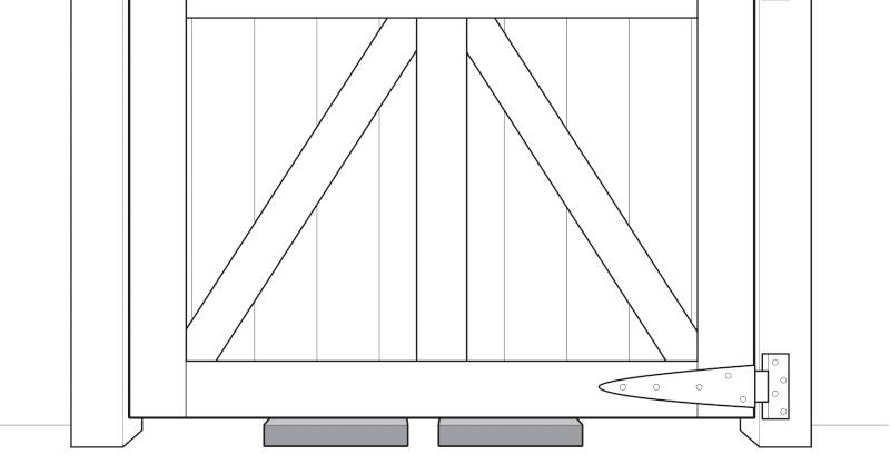 how to fit a garden gate step 5