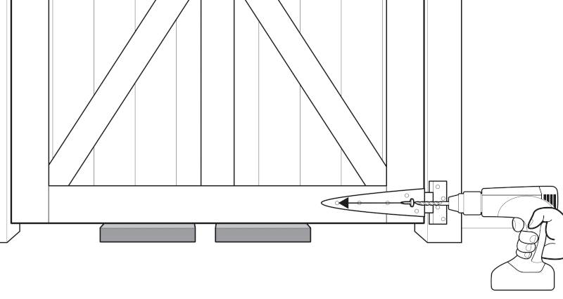 how to fit a garden gate step 6