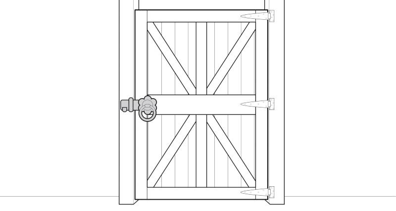 how to fit a garden gate step 8