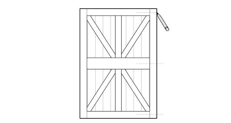 how to fit a garden gate step 1