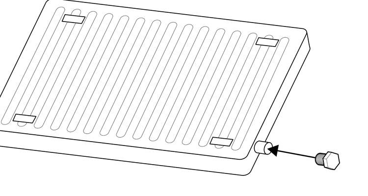 how to install a radiator step 7