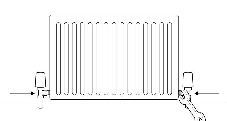 how to install a radiator step 8