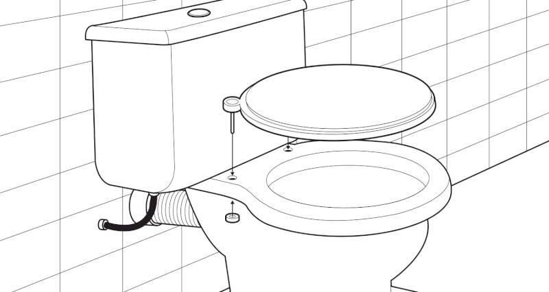 how to install a toilet pan and cistern step 11