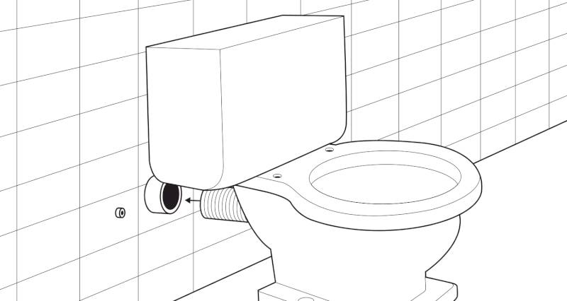 how to install a toilet pan and cistern step 5