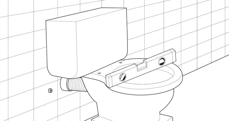 how to install a toilet pan and cistern step 6