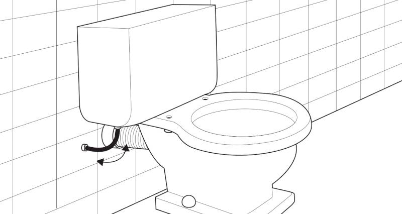 how to install a toilet pan and cistern step 7
