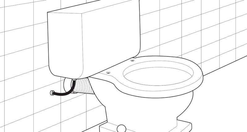 how to install a toilet pan and cistern step 9