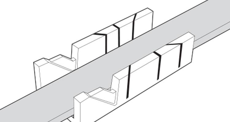 how to put up architrave step 4