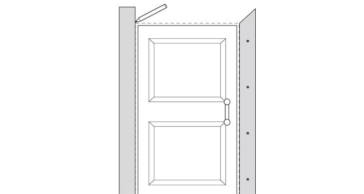 how to put up architrave step 9