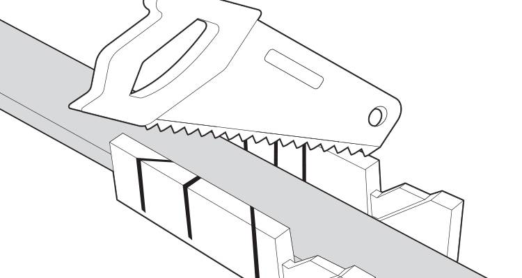 how to put up architrave step 11