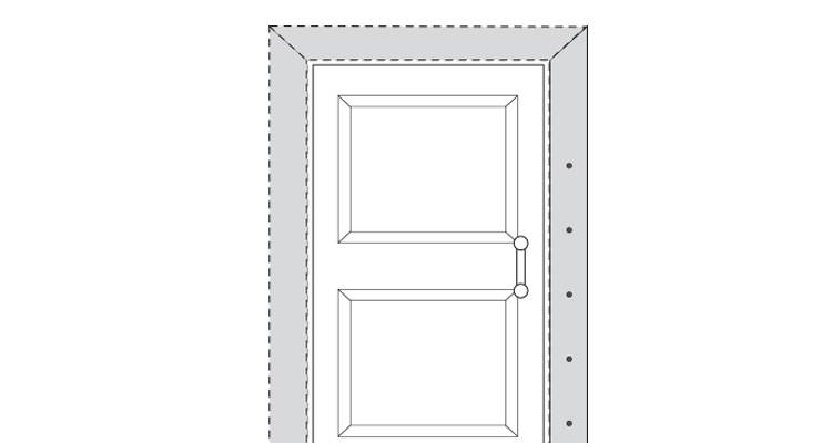 how to put up architrave step 12