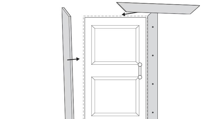 how to put up architrave step 14