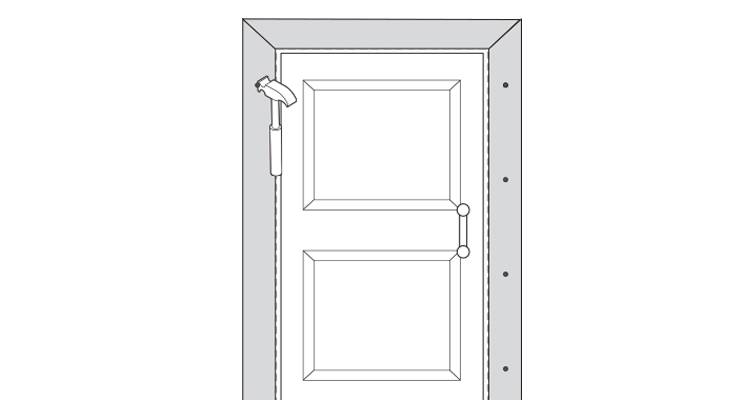 how to put up architrave step 15