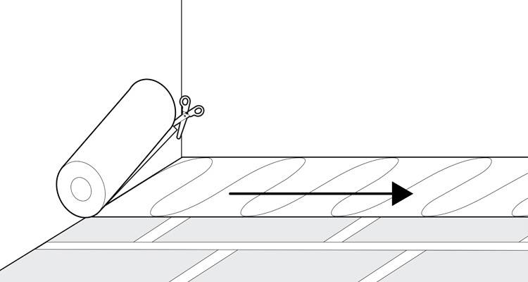 how to install dry underfloor heating step 7