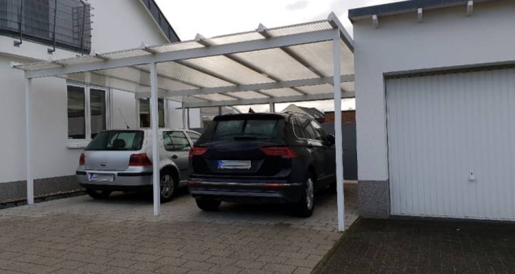 carport with two cars