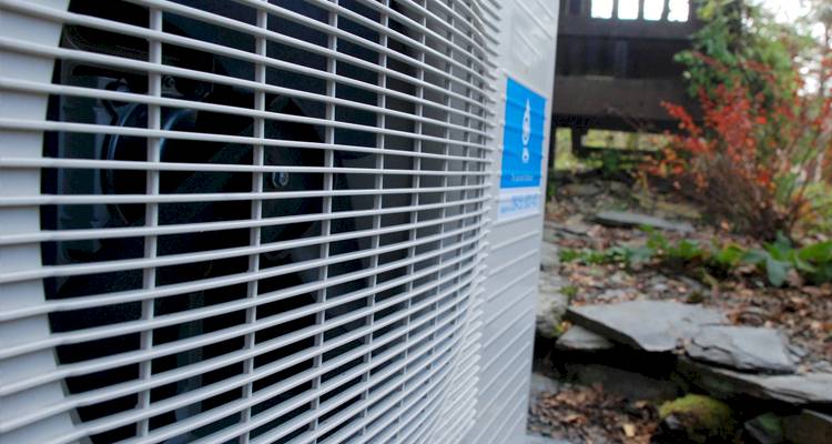 ground source heat pump cost guide — closeup of a heat pump installation