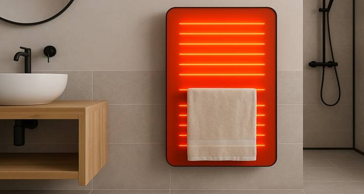 infrared towel rack bathroom