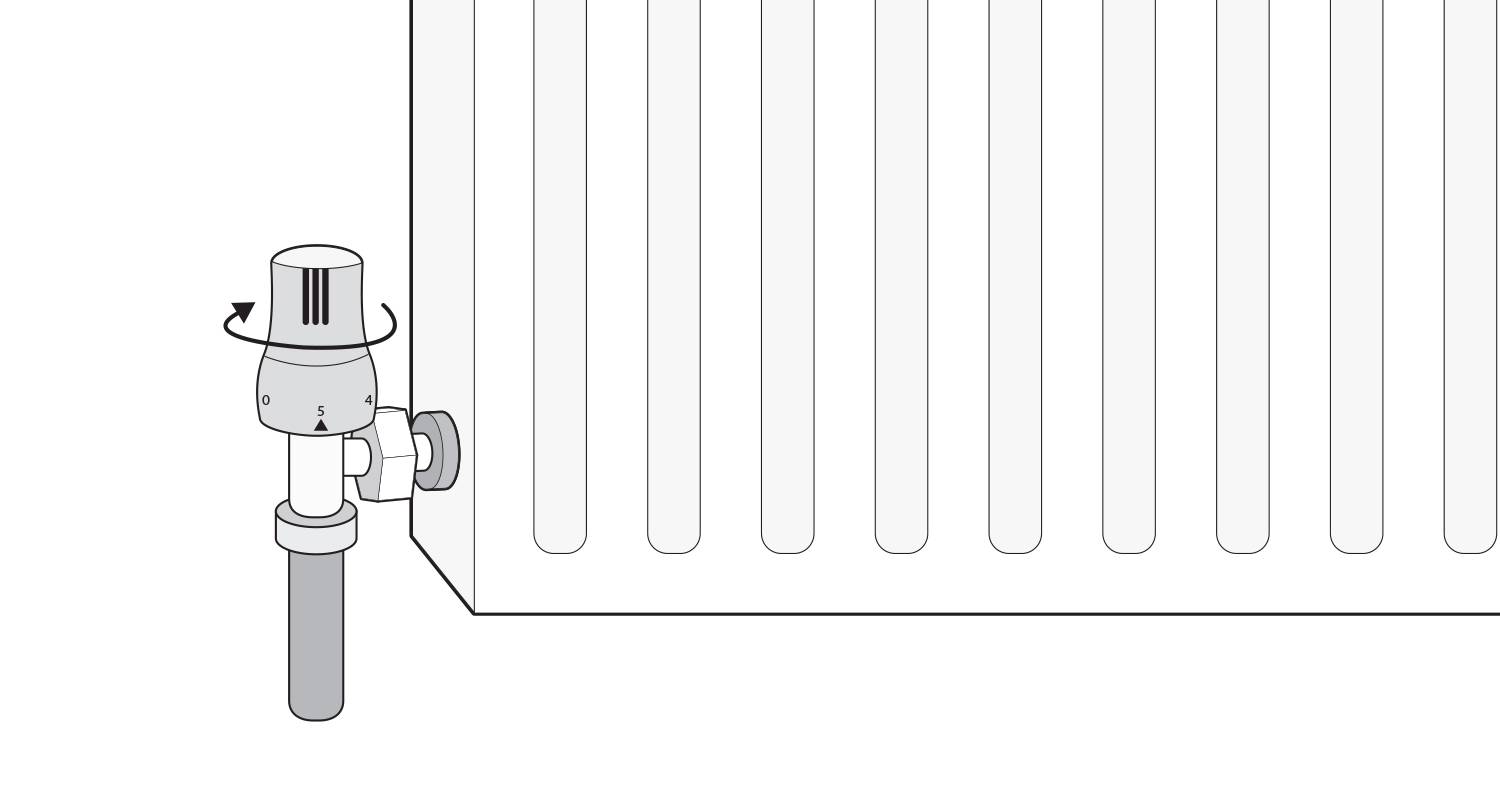 how to isolate a radiator with a thermostatic valve