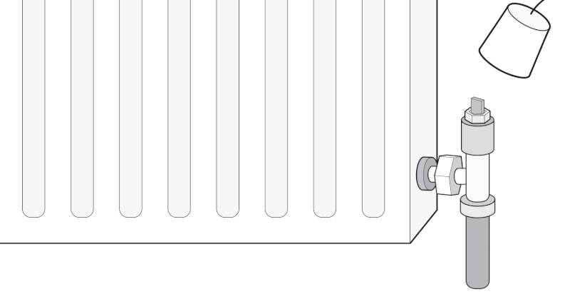 how to isolate a radiator with a lockshield valve step 2