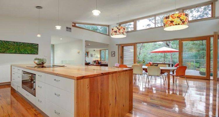 Open plan kitchen