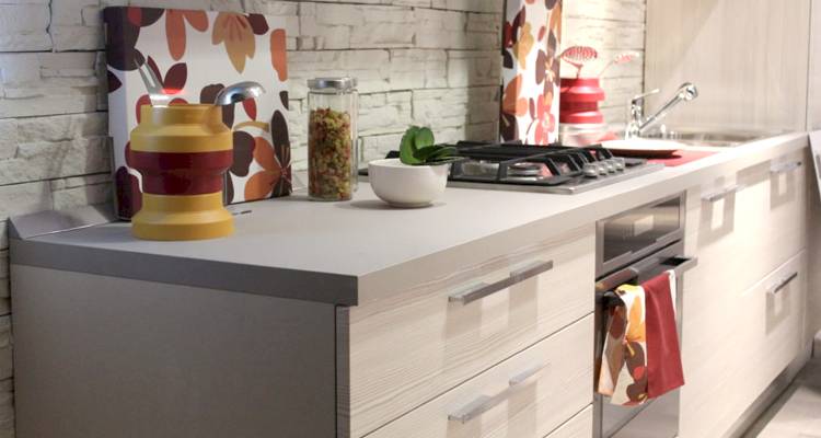 White and grey kitchen