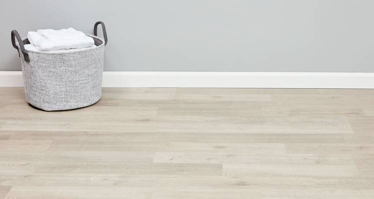 Cream laminate flooring