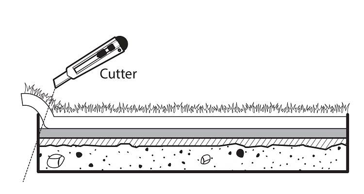 how to lay artificial grass step 5