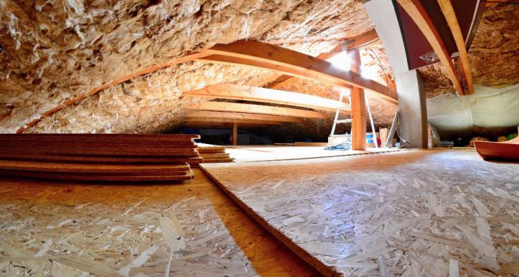 boarded loft floor