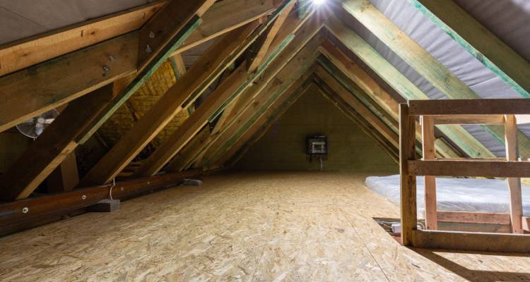 boarded loft floor