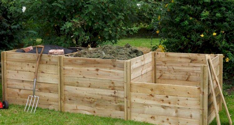 Wooden compost bins