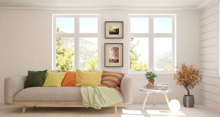 white living room