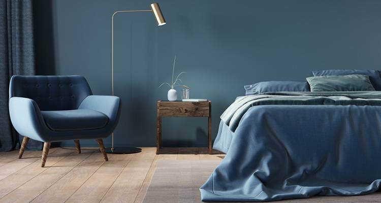 blue bedroom