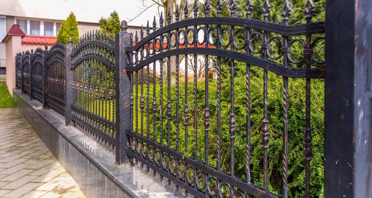 wrought iron fence