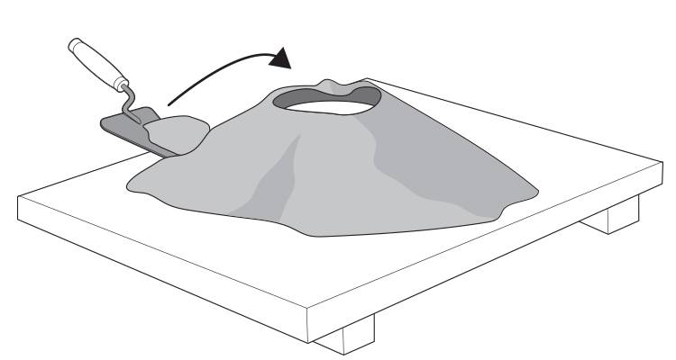 how to mix mortar step 7