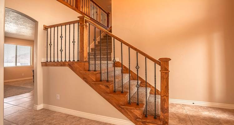 Wooden staircase