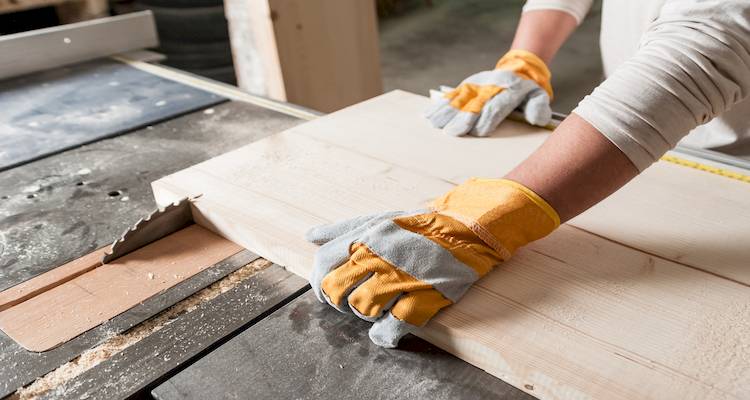 cutting wood