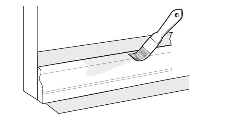 Painting skirting board step 6