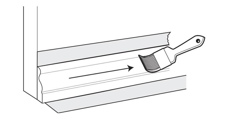 Painting skirting board step 7
