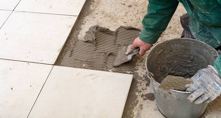 person laying patio
