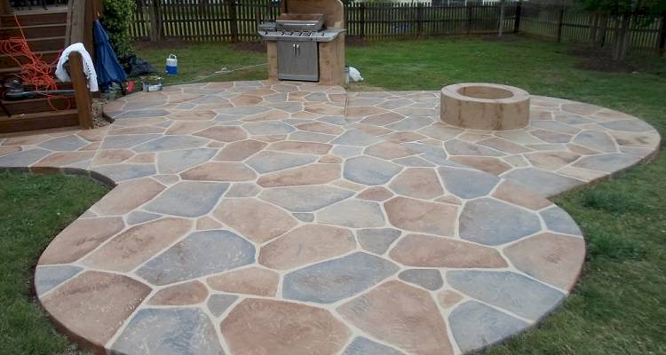 stone patio