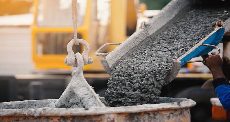 preparation for pouring concrete