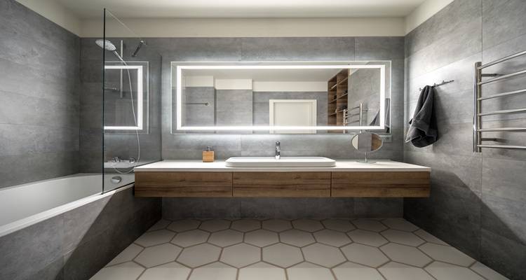 bathroom mirror